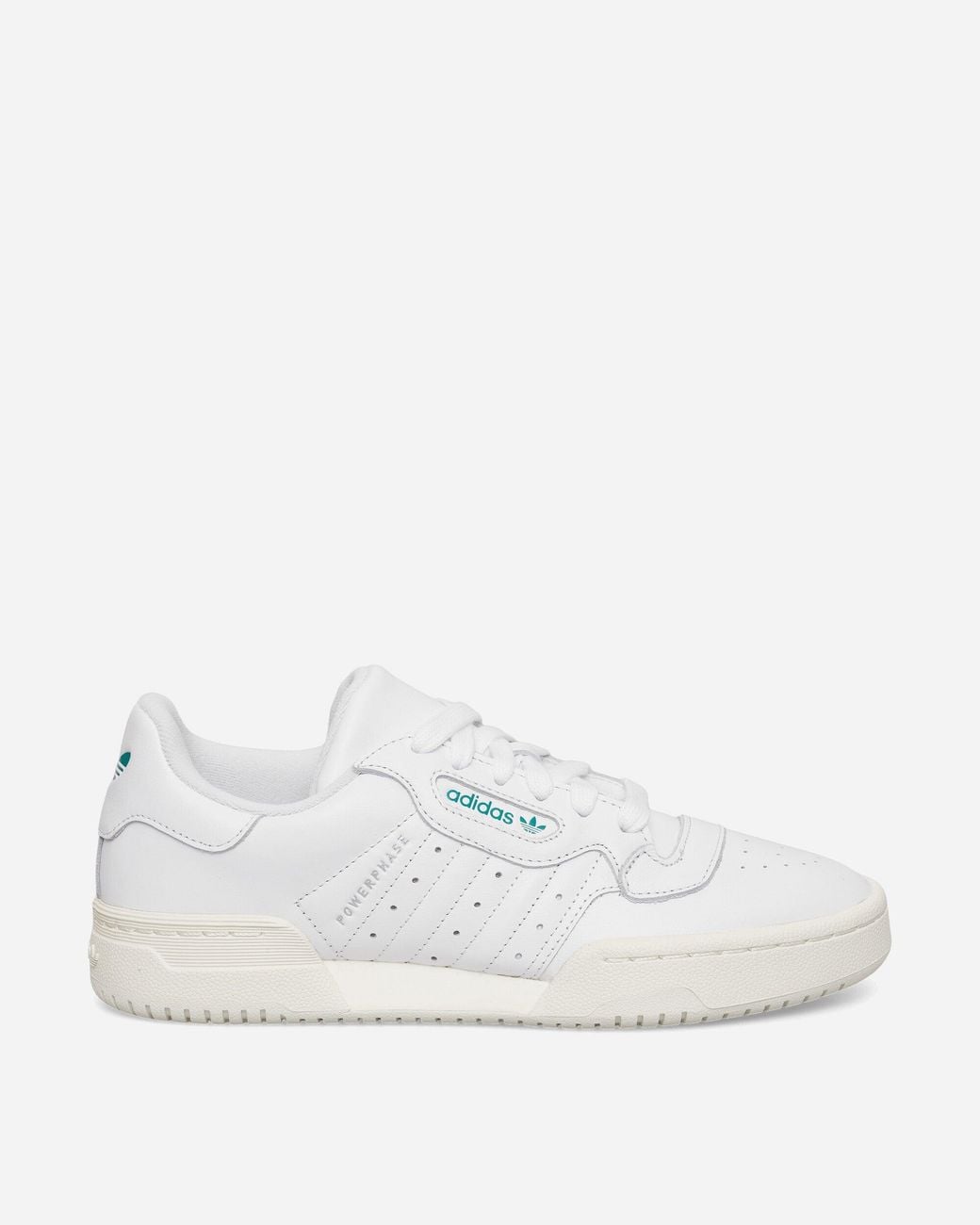 Adidas White Powerphase Sneakers Cloud / Power Green for men