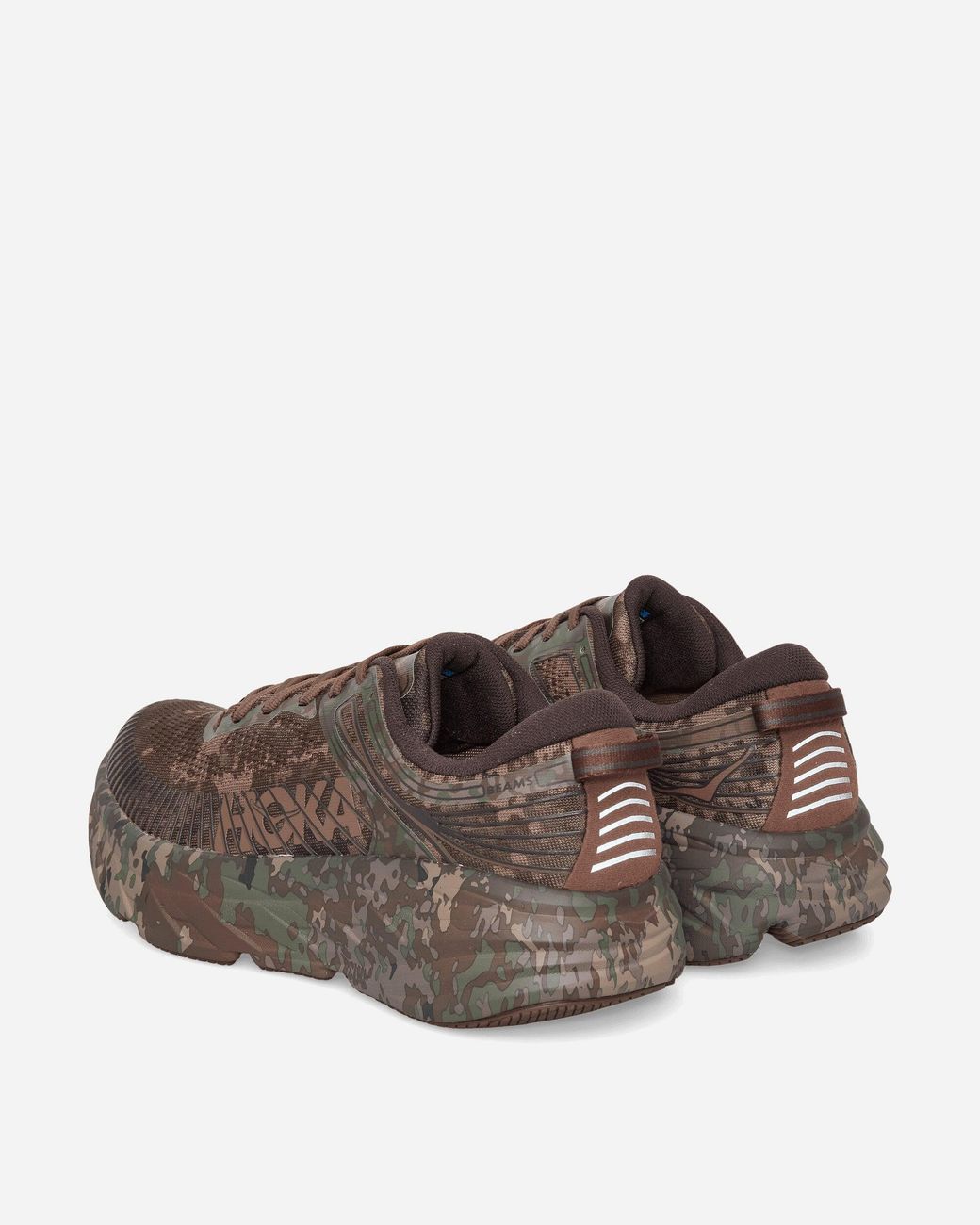 Hoka One One Brown Beams Bondi 7 Sneakers Chestnut / Black Bean for men