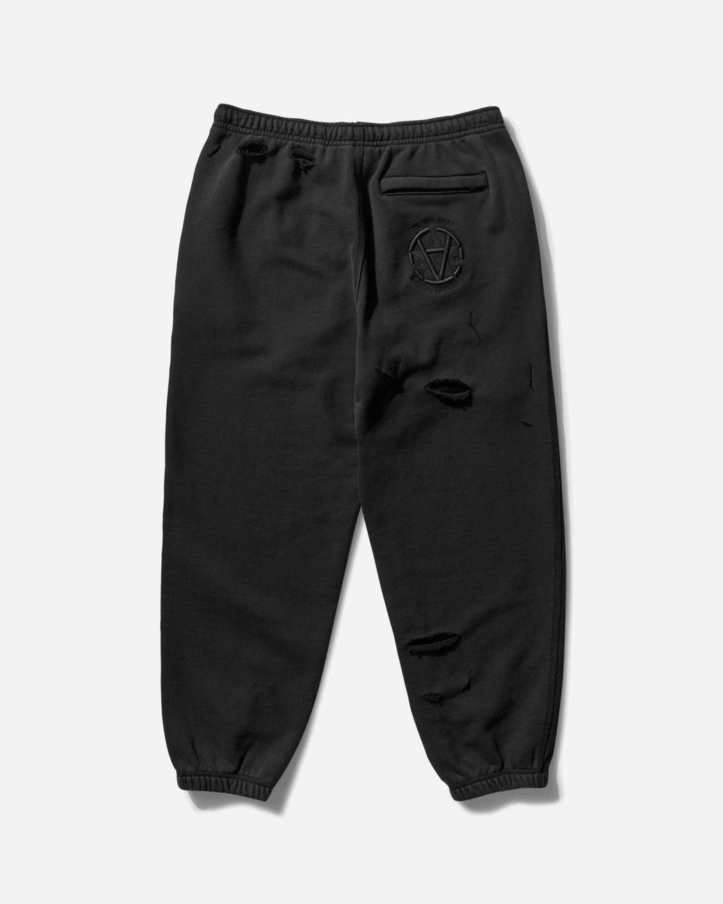 Converse Black Slam Jam Destroyed Sweatpants for men