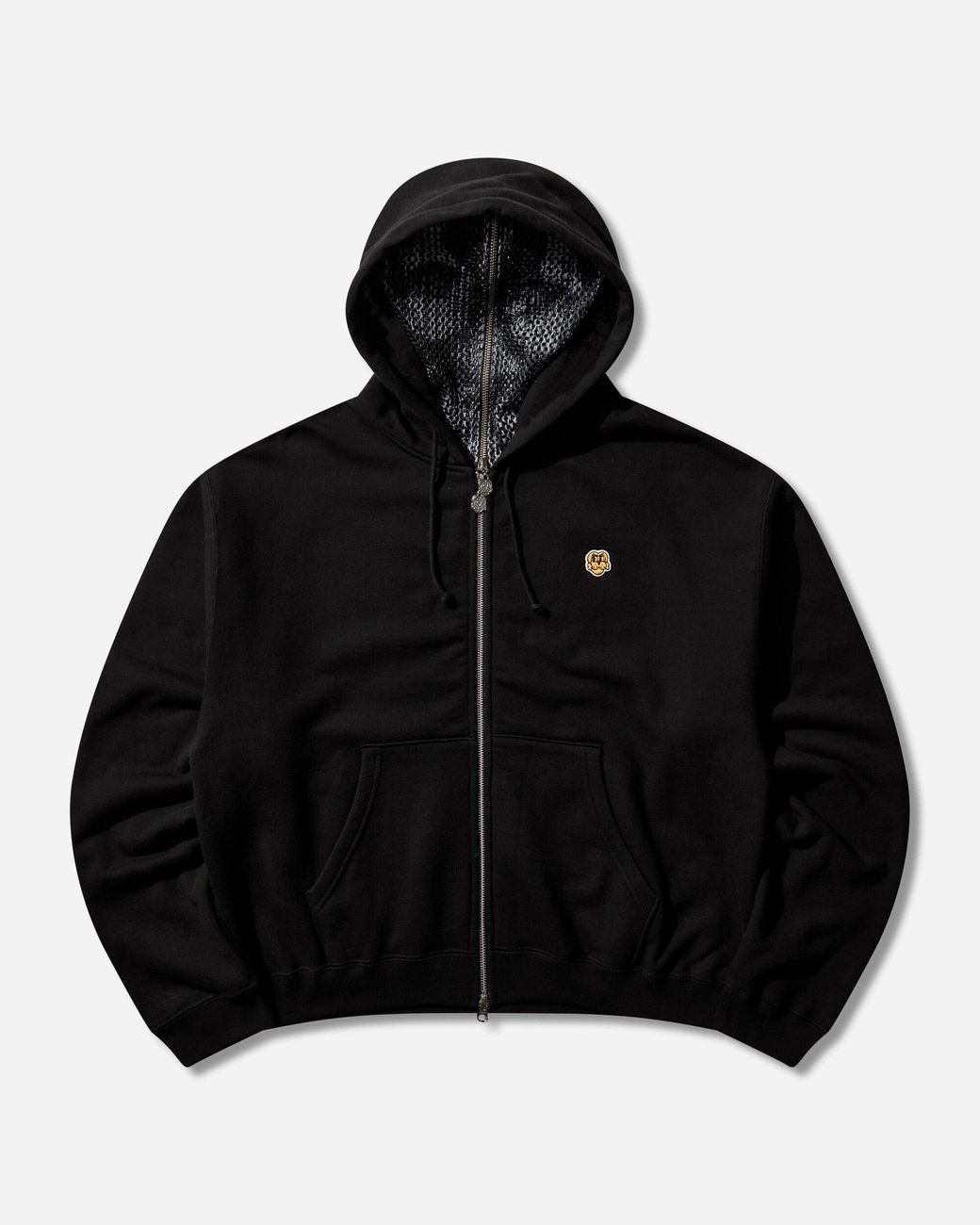 Chio Black Men S Dog Mesh Zip Hoodie for men