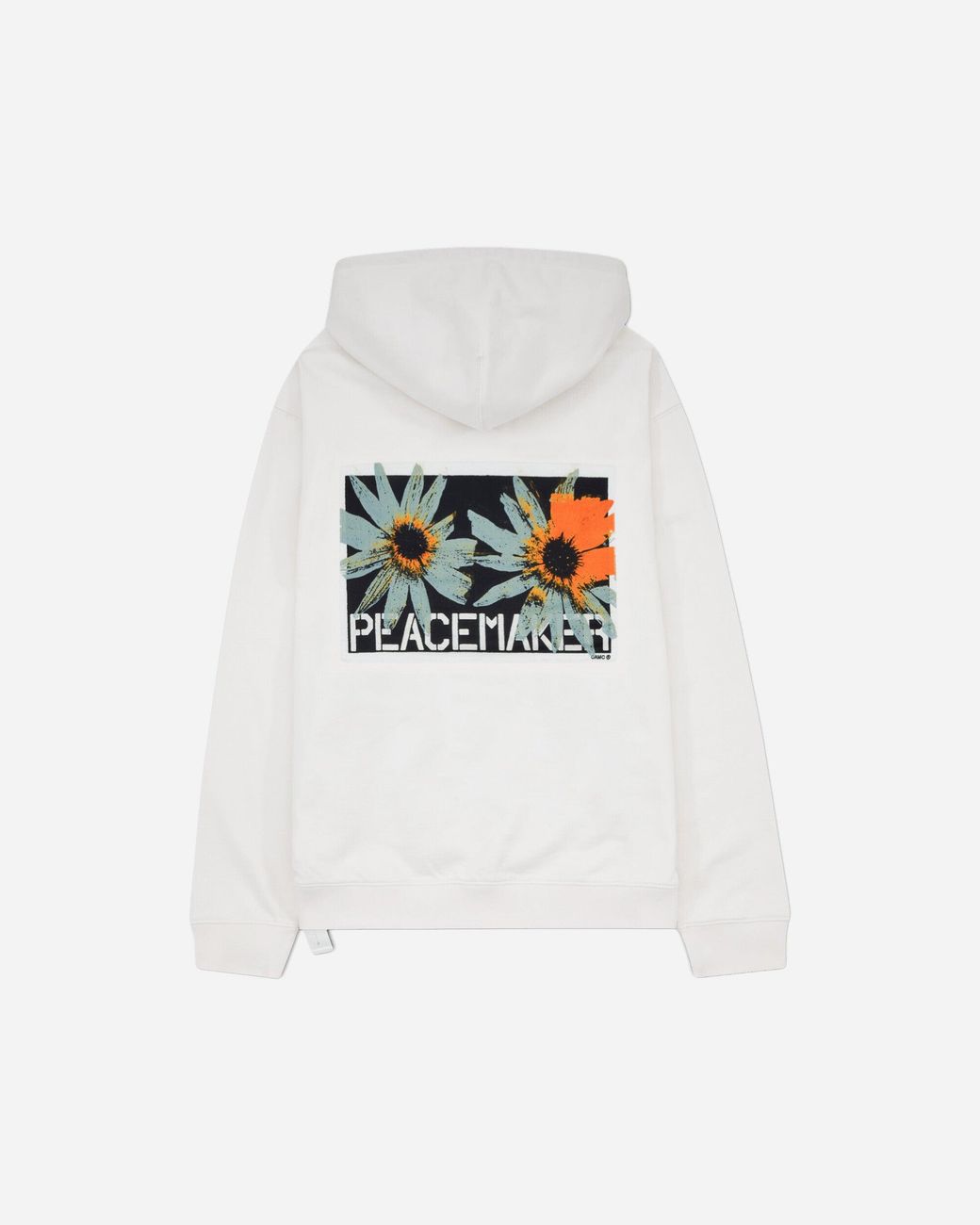 Oamc Peacemaker White S Flower Print Hoodie for men
