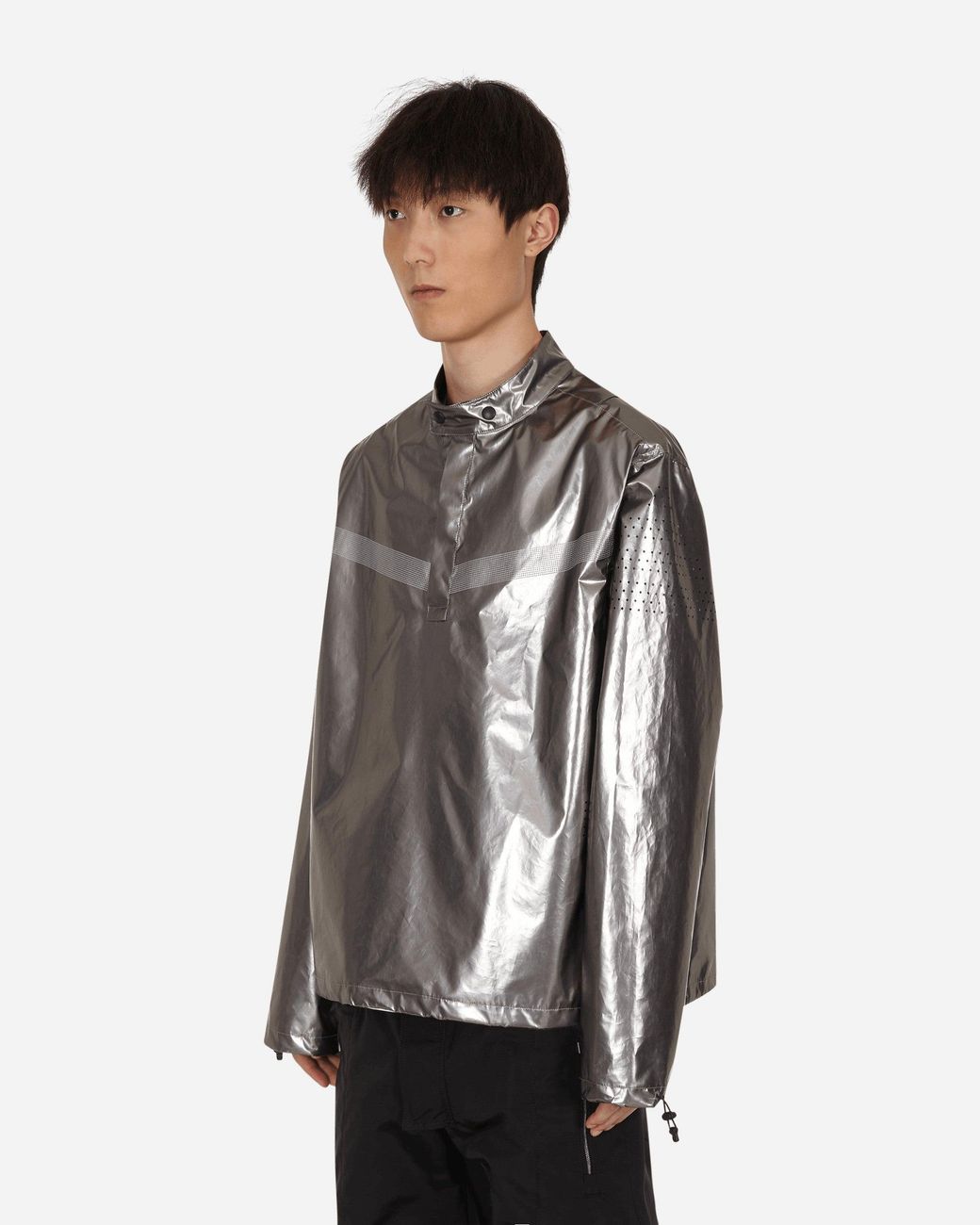 SLAM JAM Gray Devo Reverse Evolution Track Top for men