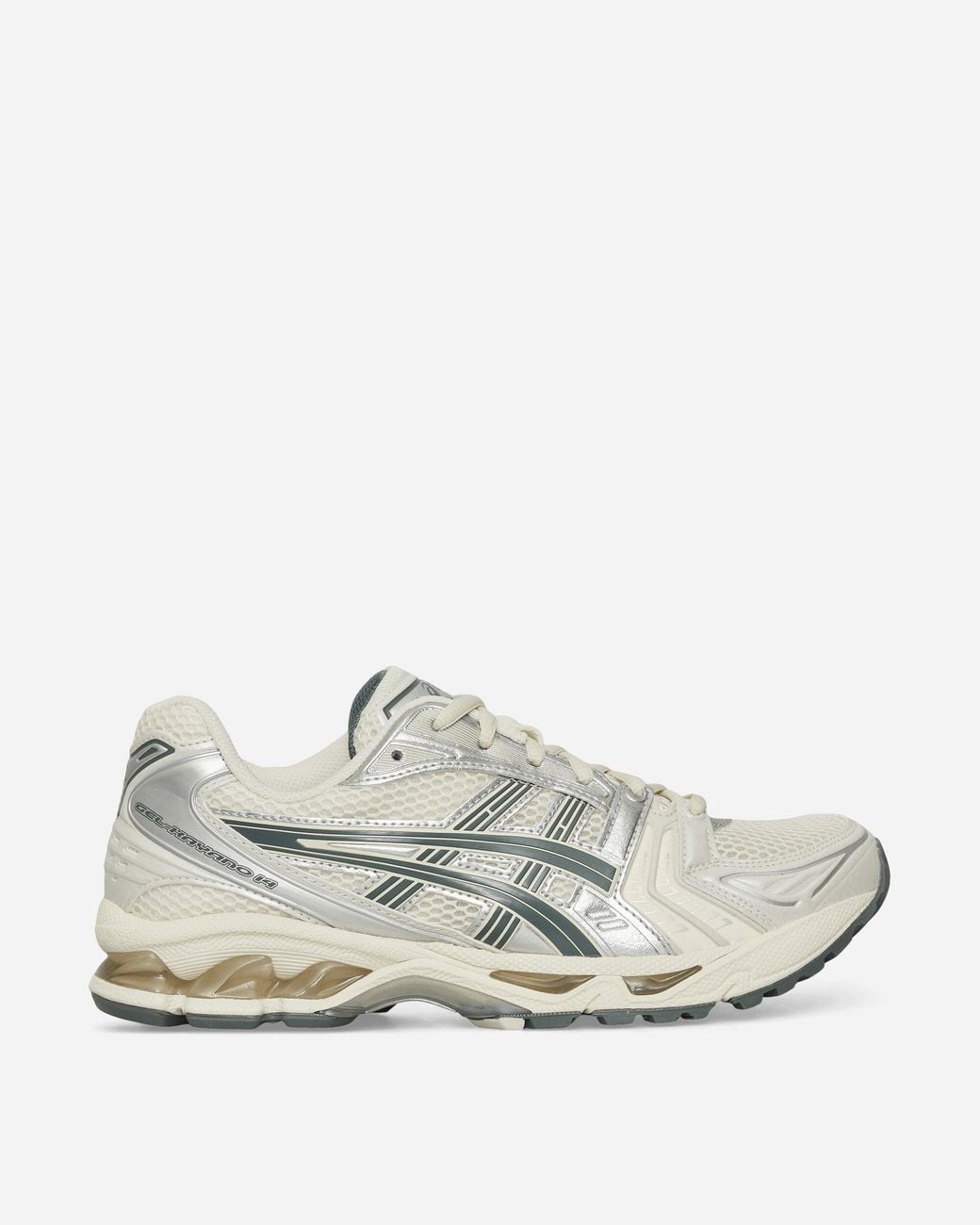 Asics White Gel-Kayano 14 Sneakers Birch Dark Pewter for men