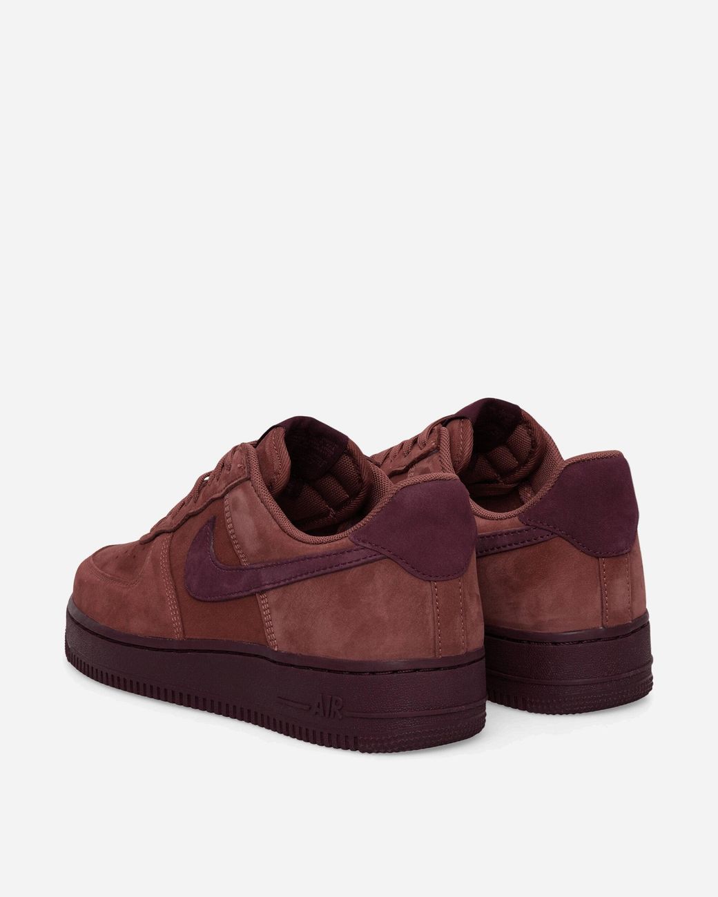 Nike Red Air Force 1 Low Retro Premium Sneakers Sepia Mahogany for men
