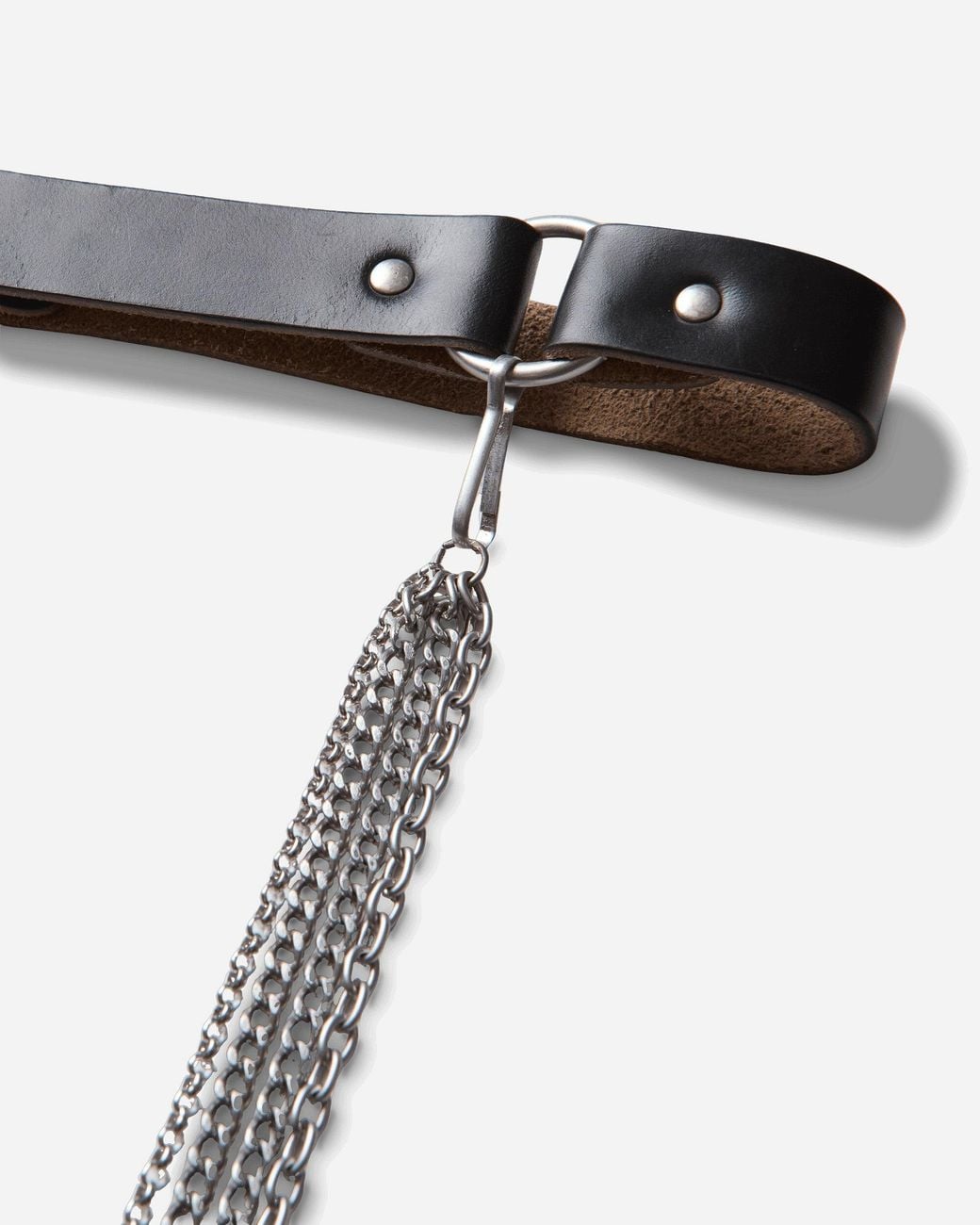 Our Legacy White Chain Belt for men