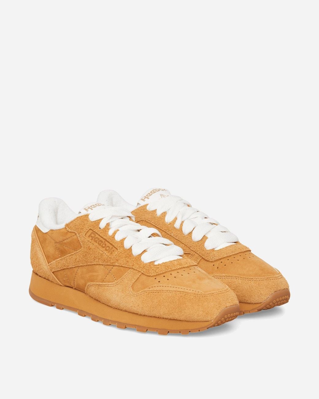Reebok Orange Classic Leather Premium Sneakers Camel for men
