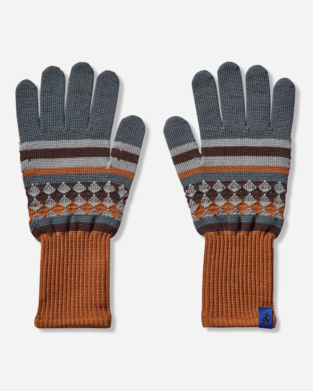 Asics Multicolor Novalis Aquifolia Knit Gloves Mist / Rust for men