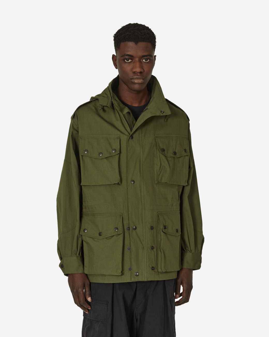 新品 NEEDLES ニードルス FieldJacket C/N Oxford needles-Green-CN-Oxford-Cloth-