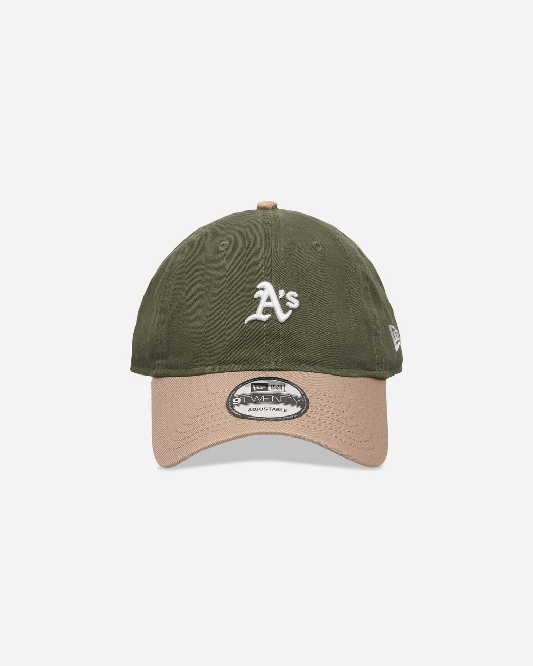 KTZ Green Athletics Mlb Washed Contrast 9twenty Adjustable Cap for men