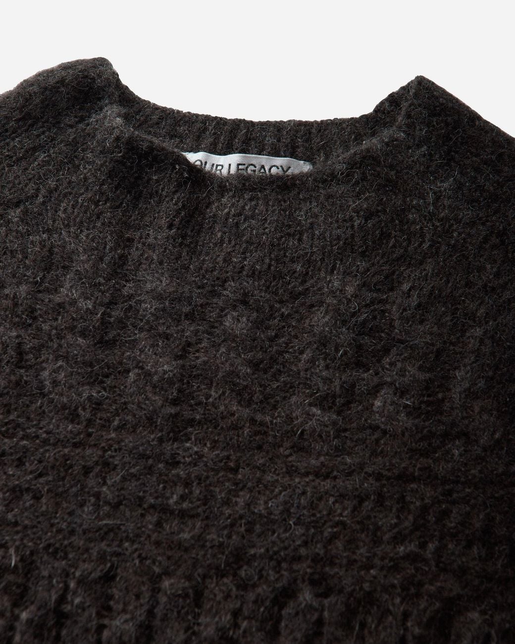 Our Legacy Black S Rider Popover Sweater Plum for men