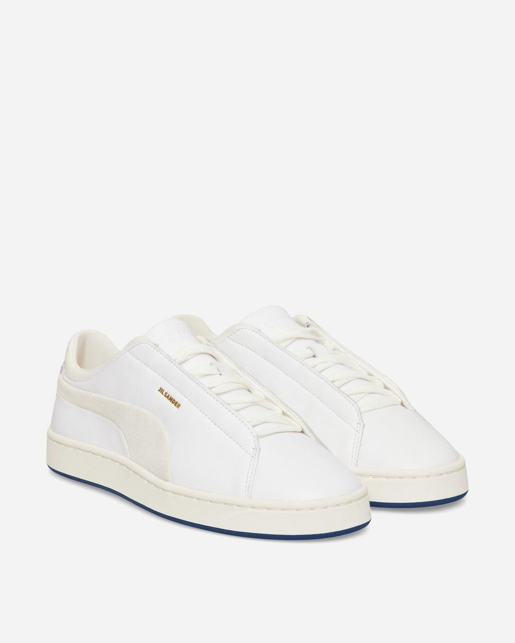 PUMA White Jil Sander Suede Sneakers / Warm for men