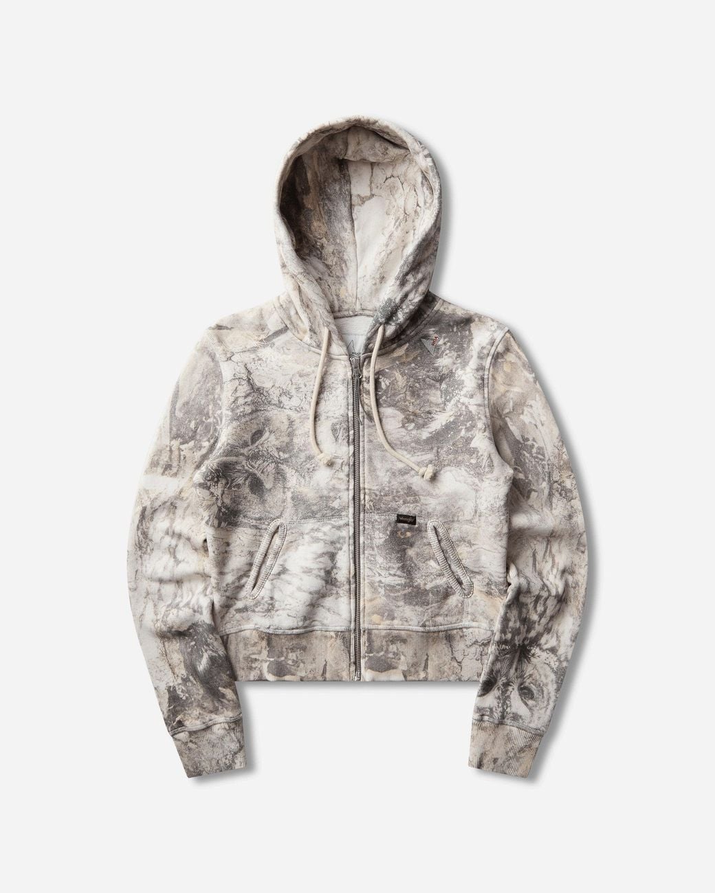 Roa White Women S Wrangler Owl All Over Baby Zip-up Hoodie Owl Light Camo