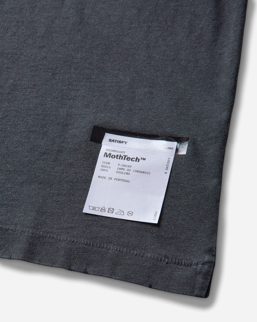 Satisfy Black Mothtech T-Shirt Aged for men