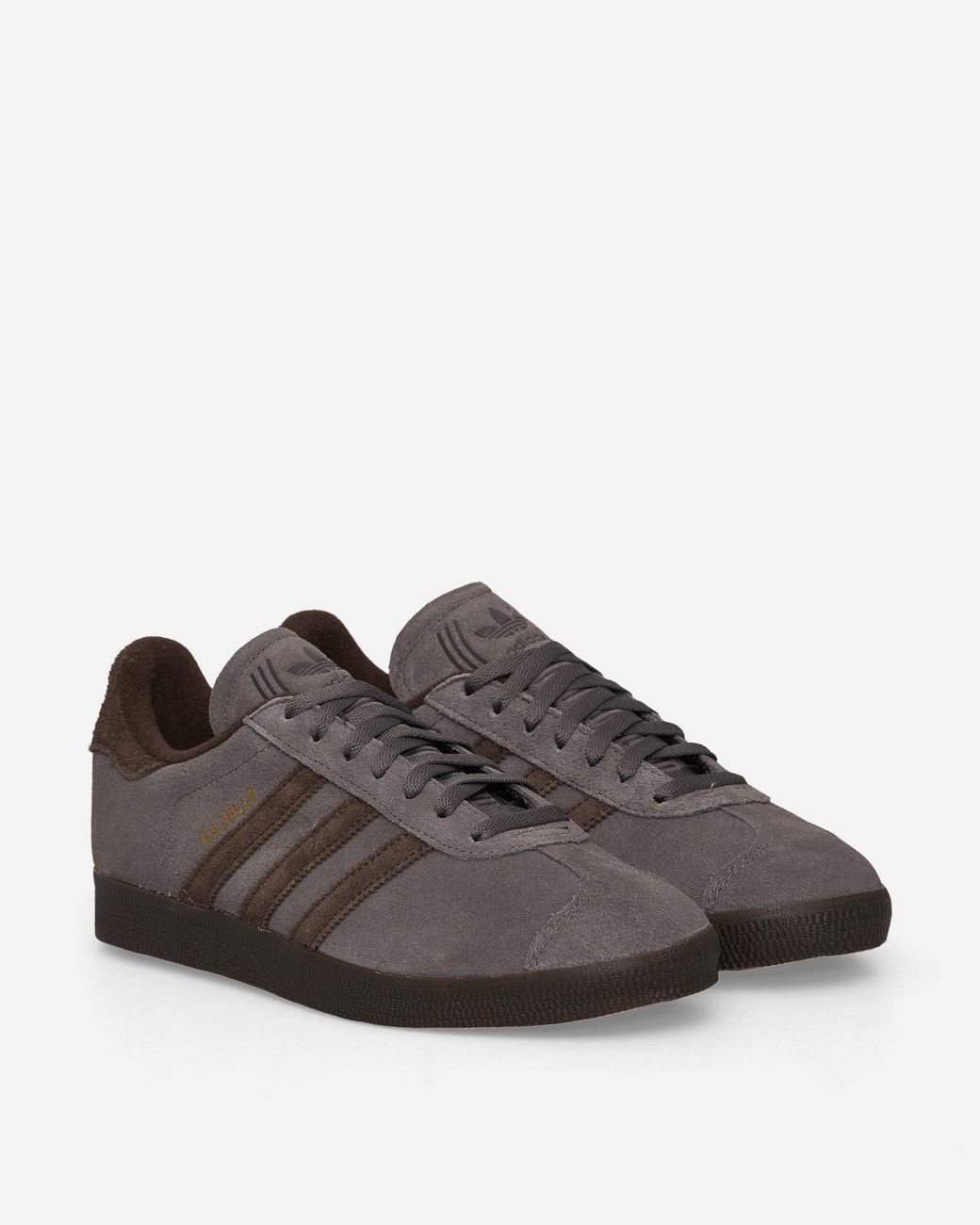 adidas gazelle silver green womens adidas Originals Gazelle Spikeless Golf Shoes - Dark Brown/Chalk White/Gum-  JQ7747