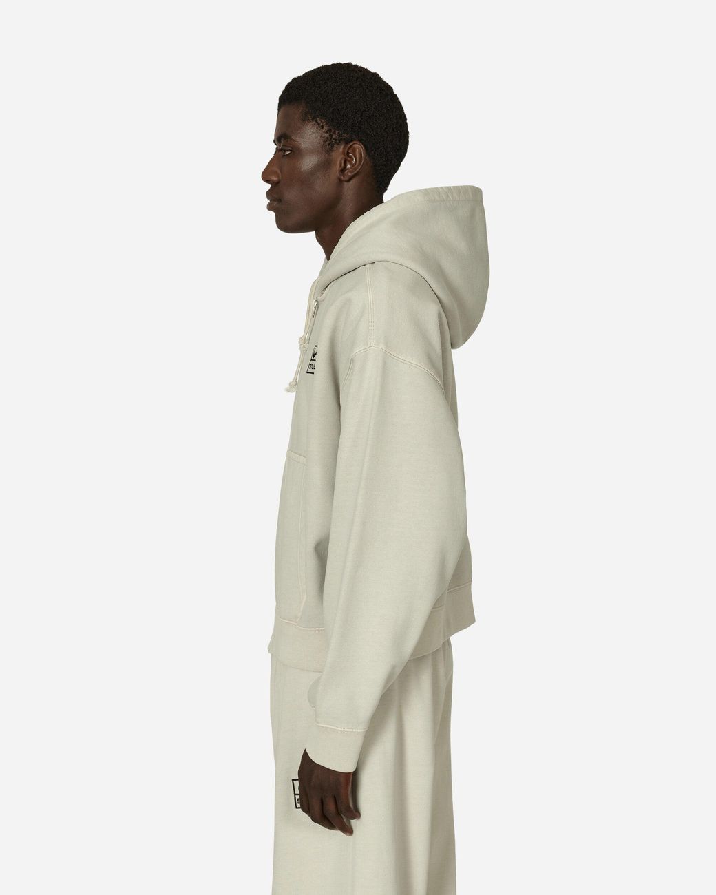 Nike Stüssy Full-Zip Fleece Hoodie Light Bone in White for