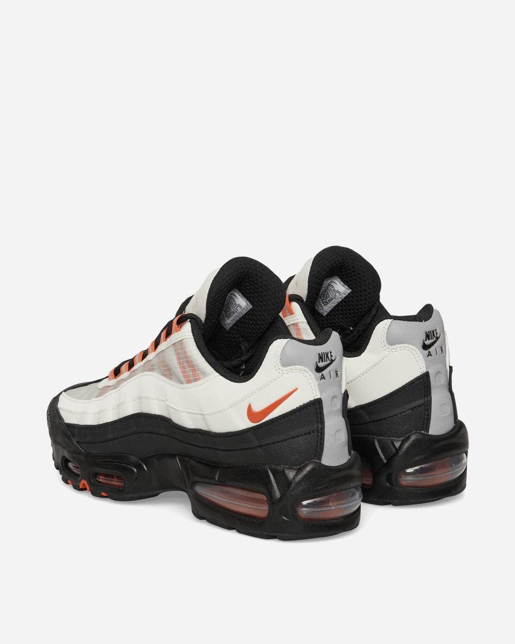 Nike White Air Max 95 Big Bubble Gore-tex Sneakers Light Bone / Orange / Black for men