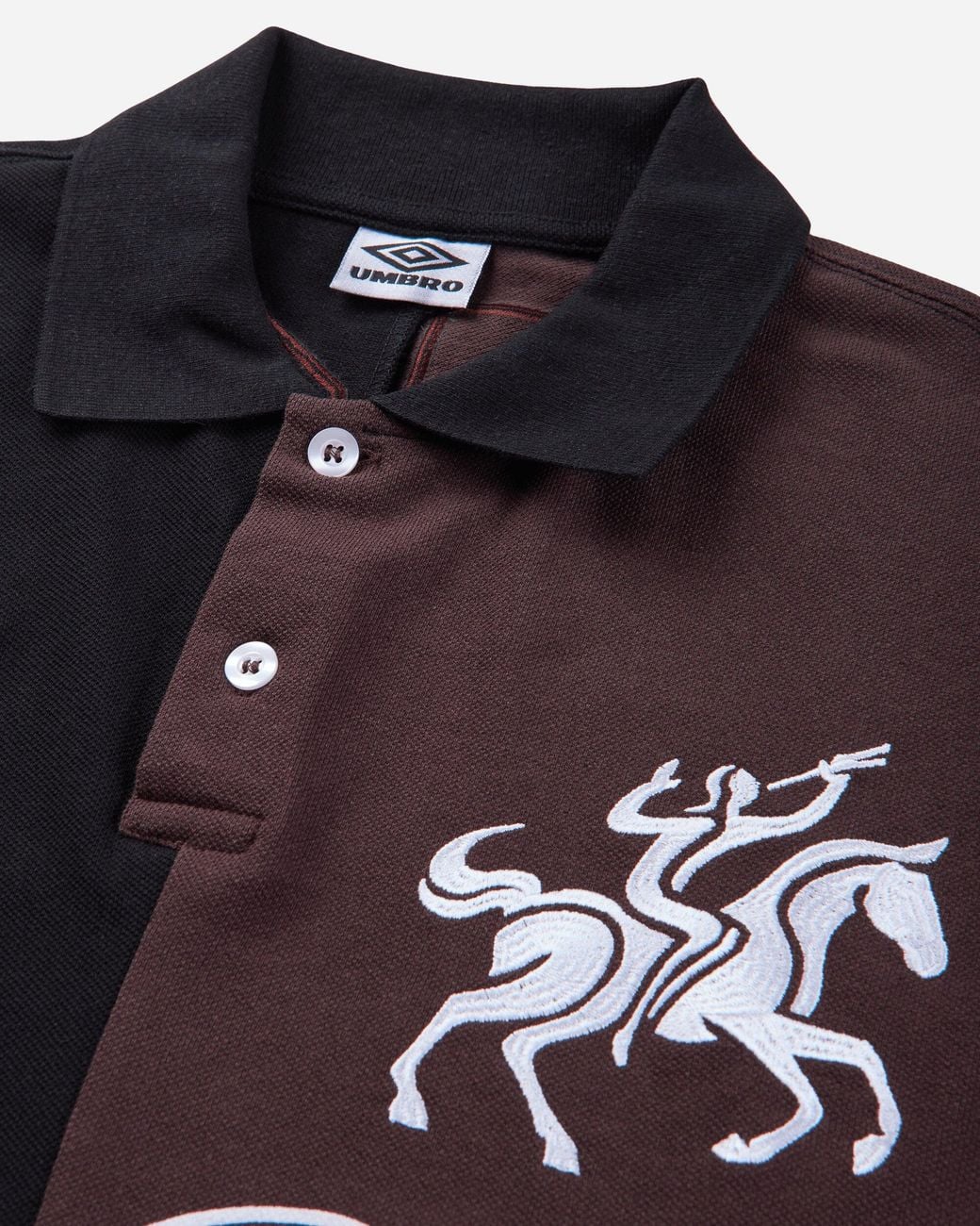 Umbro Red Tranceparty “Club Réal” Ls Polo for men