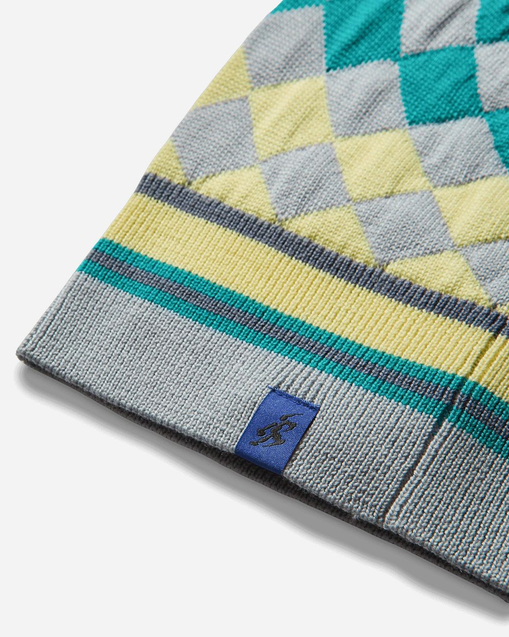 Asics Novalis Aquifolia Knit Hat Blue Haze / Lemon for men