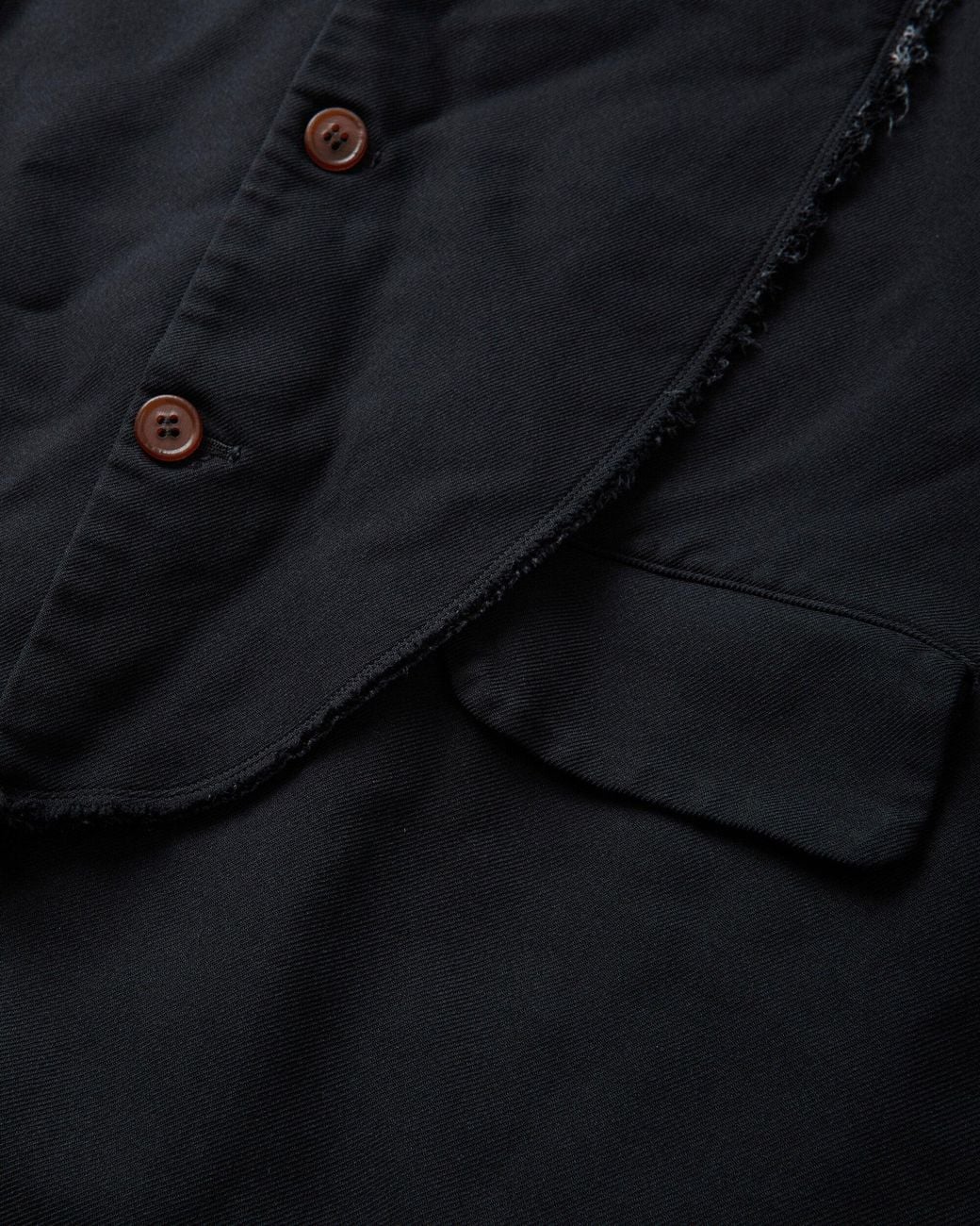 Comme des Garçons Black S Garment Dyed Deconstructed Docking Coat for men