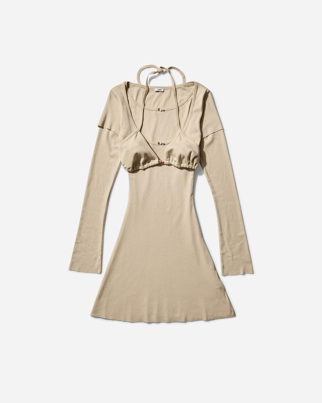 Abra Natural Women S Overlayered Dress
