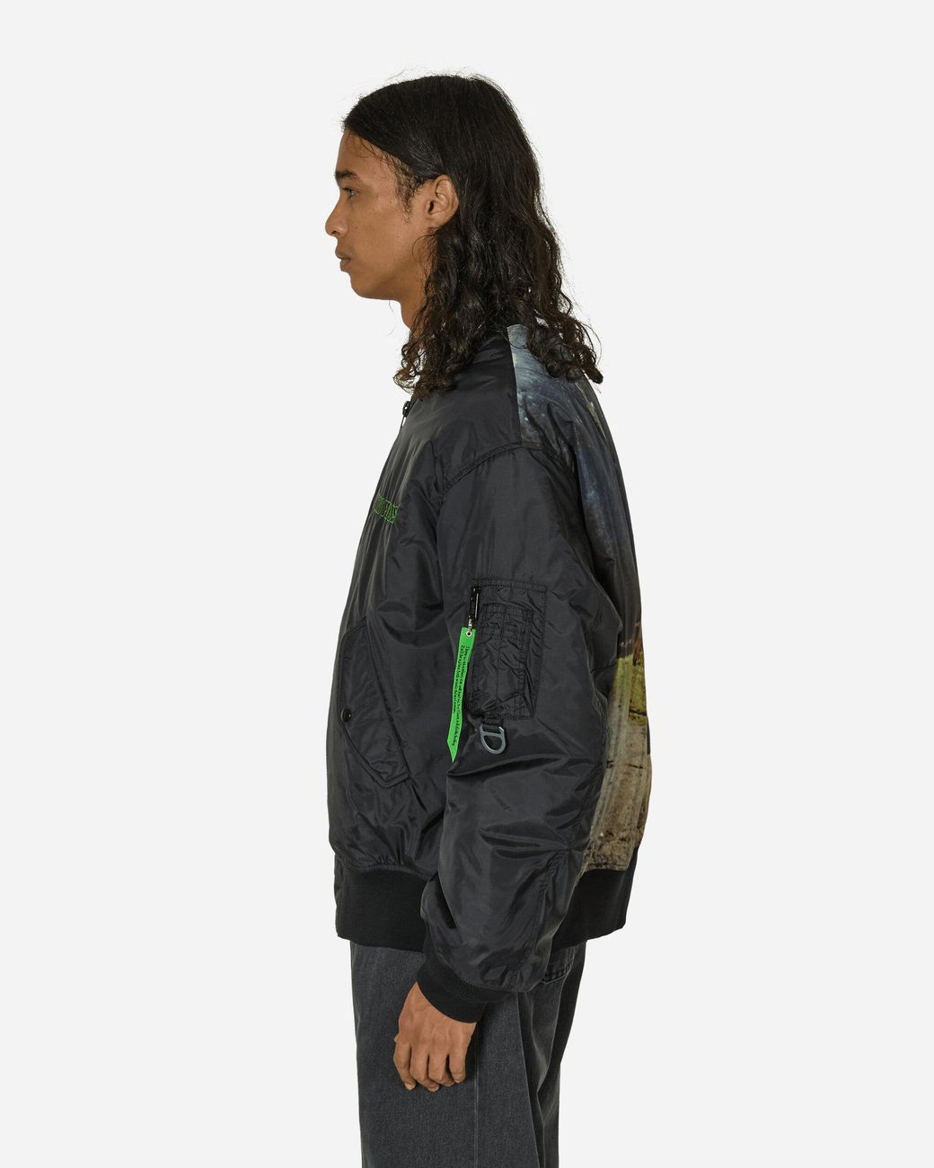 Undercover Twin Peaks Nylon Ma-1 Jacket in Black for Men | Lyst