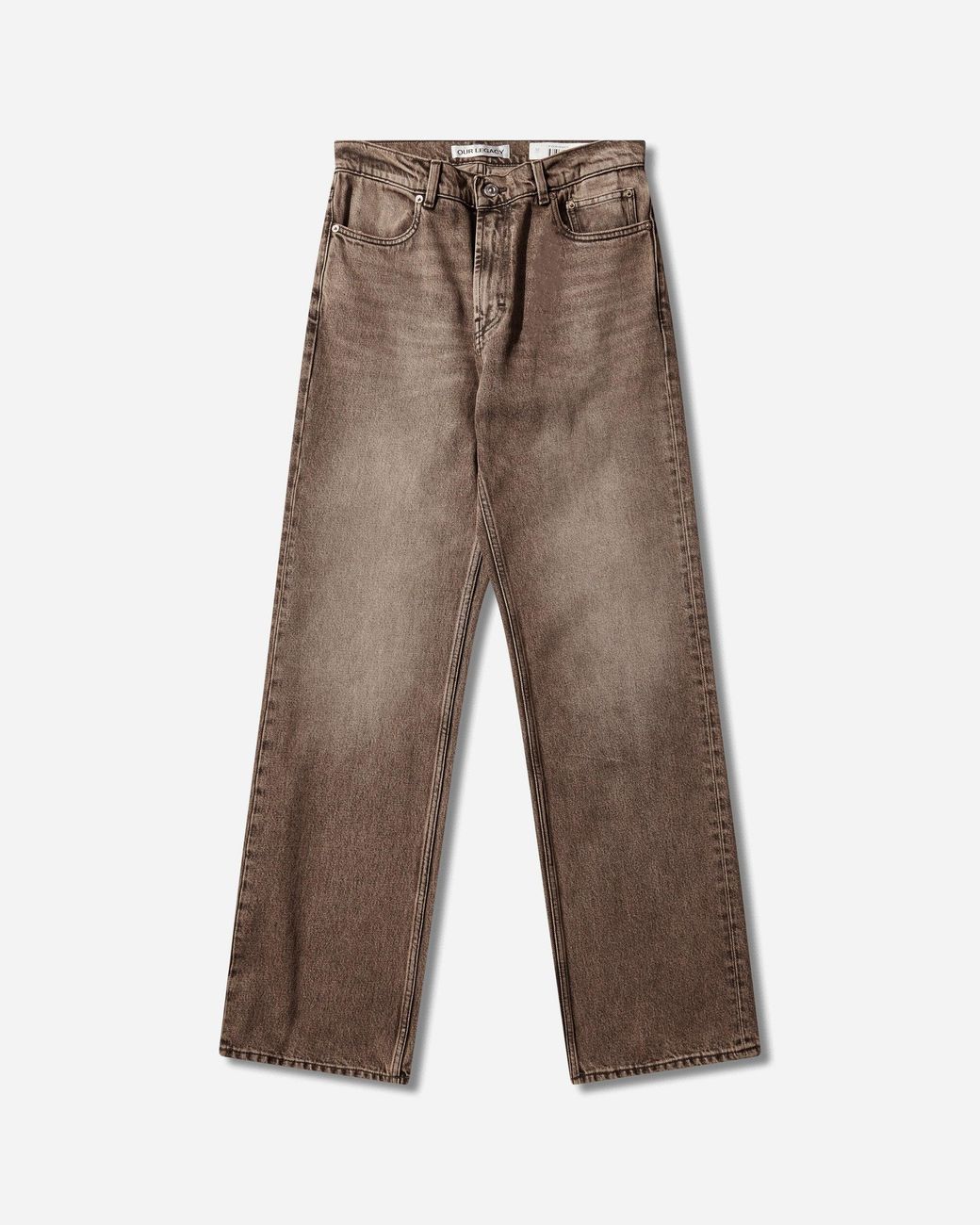 Our Legacy Brown S Carlson Cut Jeans Clay Breeze Wash for men