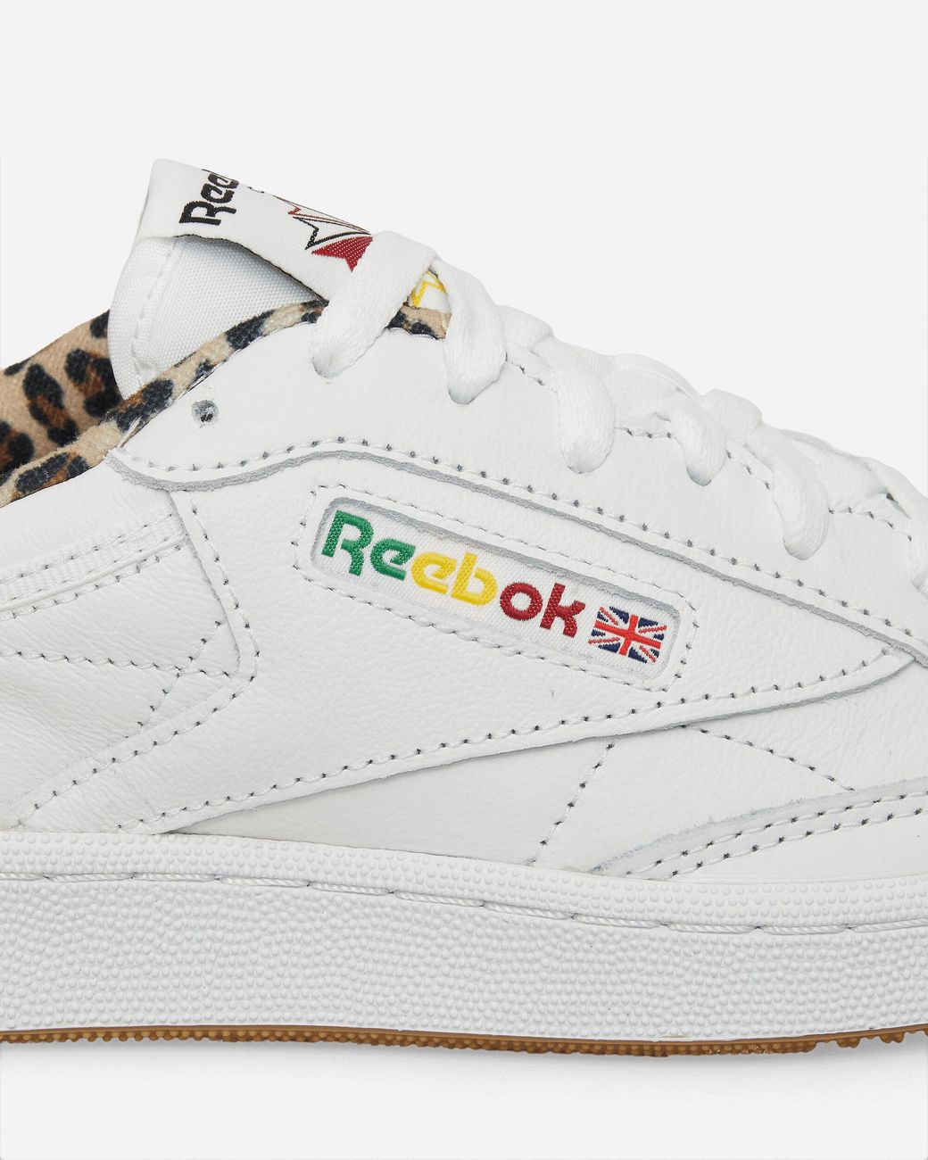 Reebok White Wacko Maria Club C 85 Vintage Sneakers / Leopard for men