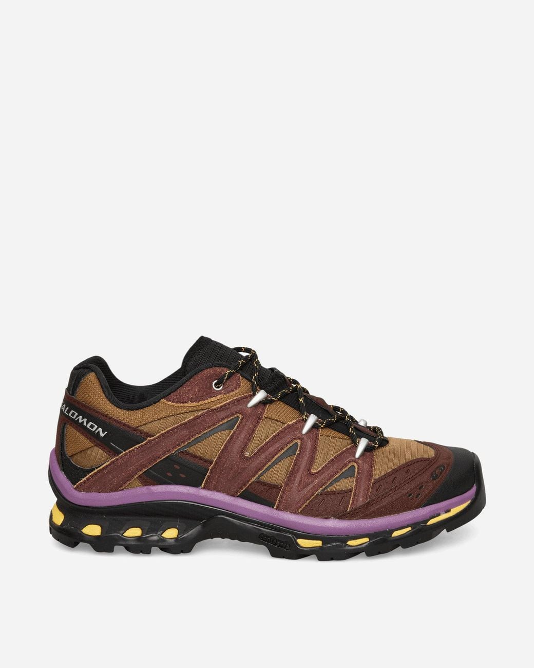 Salomon Brown Xt-Quest Expedition Sneakers Bitter Chocolate Concord Grape for men
