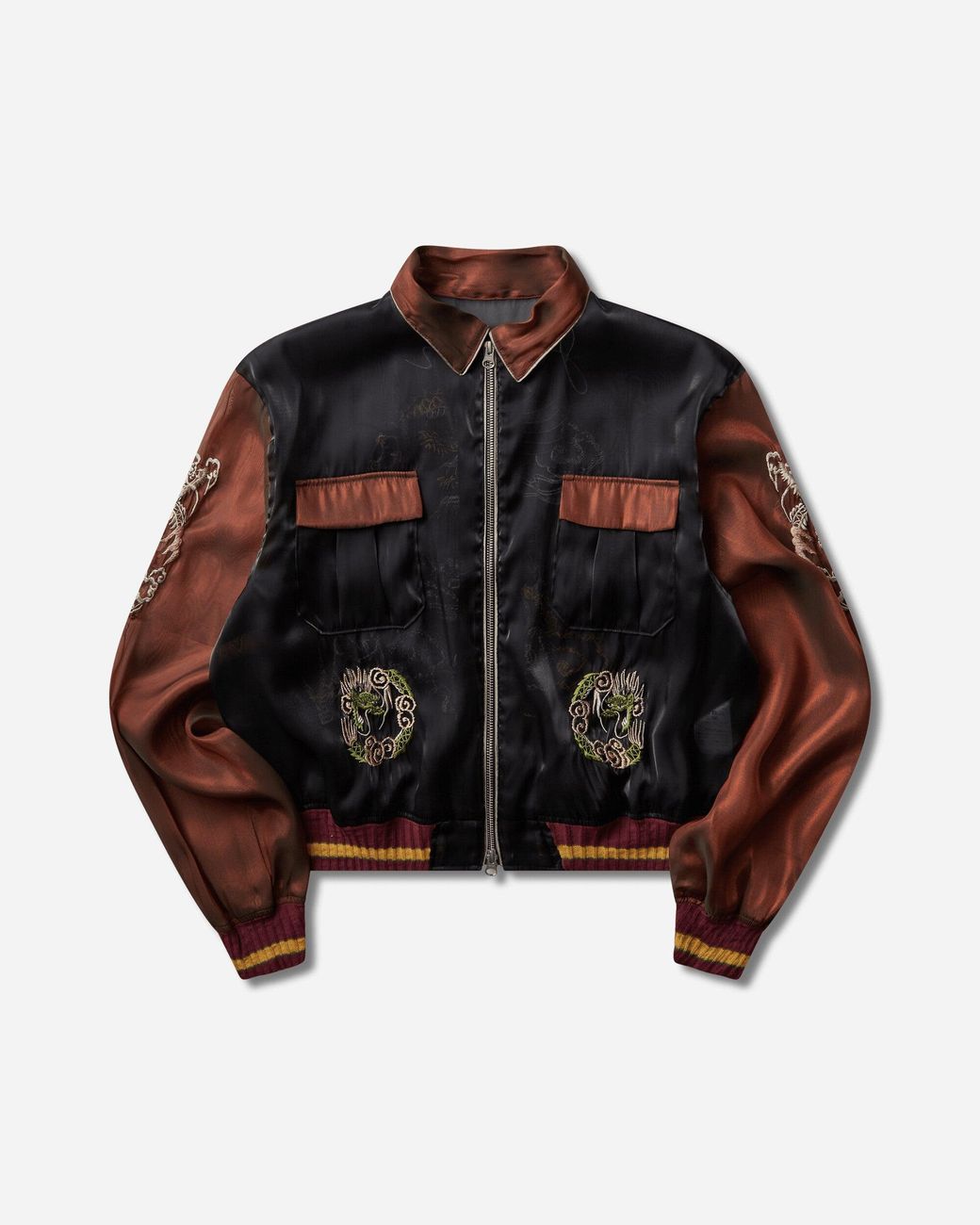 Kapital Black S Sheer Pearl Mosquito Guard 2Tones Vietnam Jacket for men