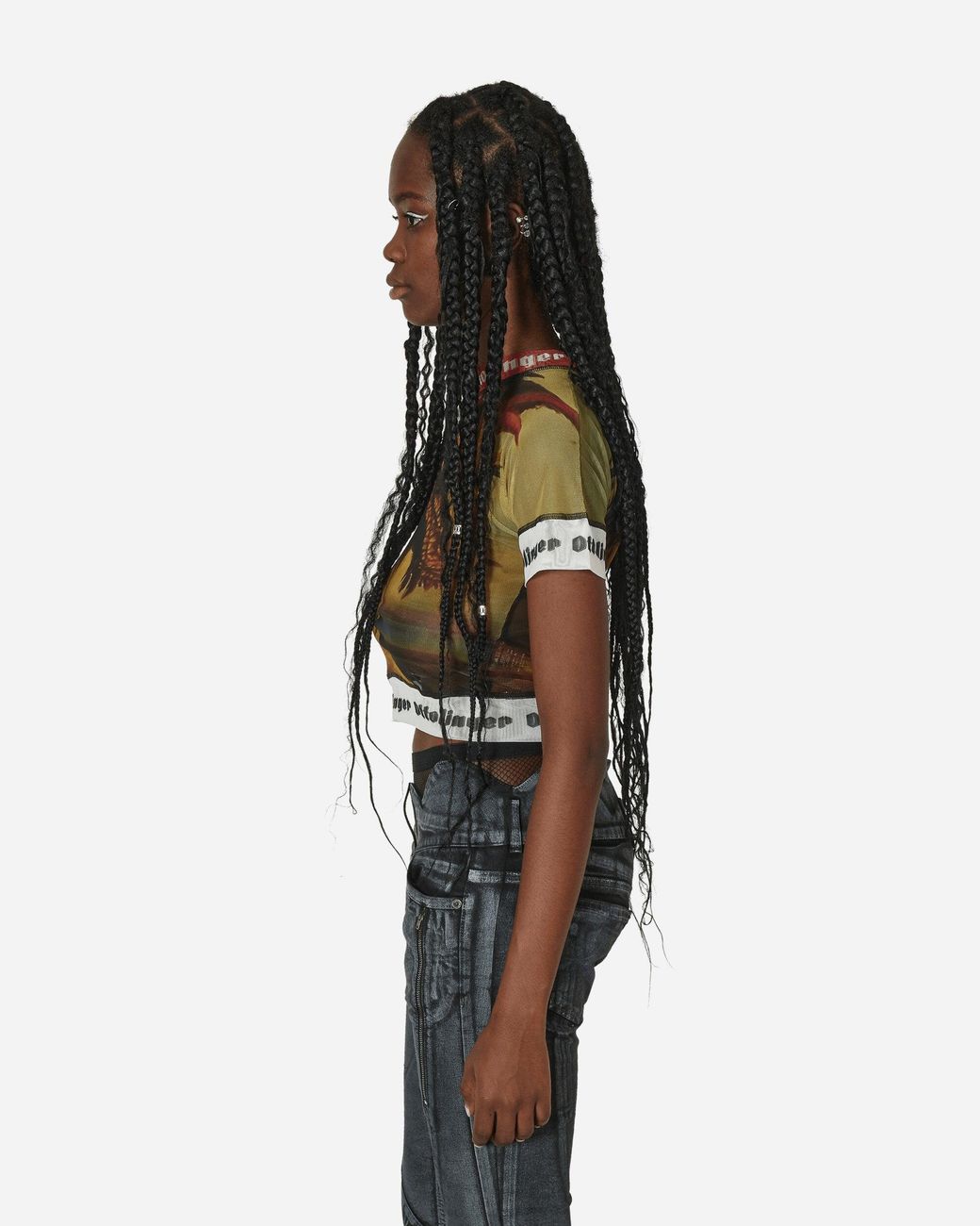 OTTOLINGER Yellow Slam Jam Mesh T-Shirt Mustard