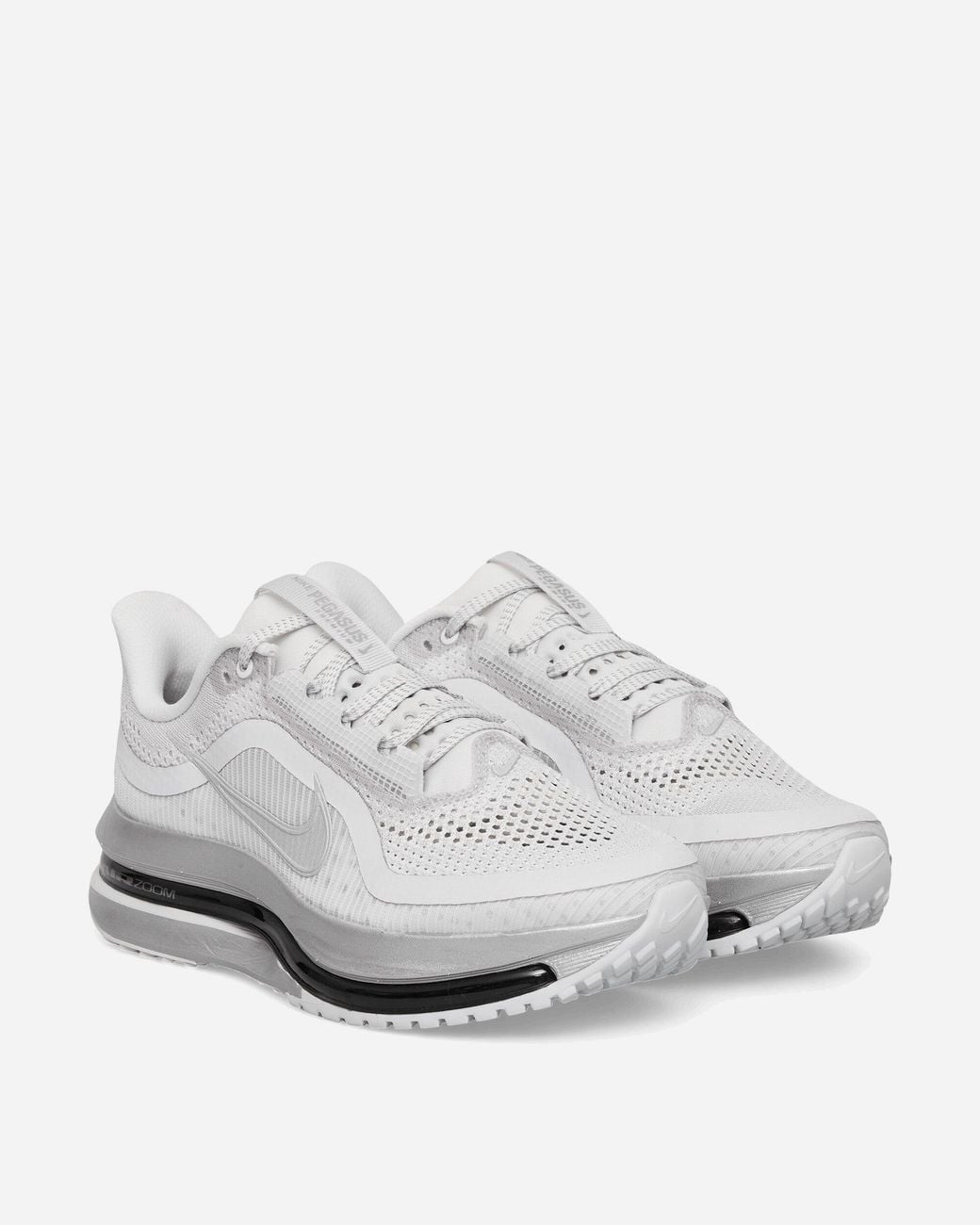 Nike White Pegasus Premium Sneakers Photon Dust / / Metallic Silver for men