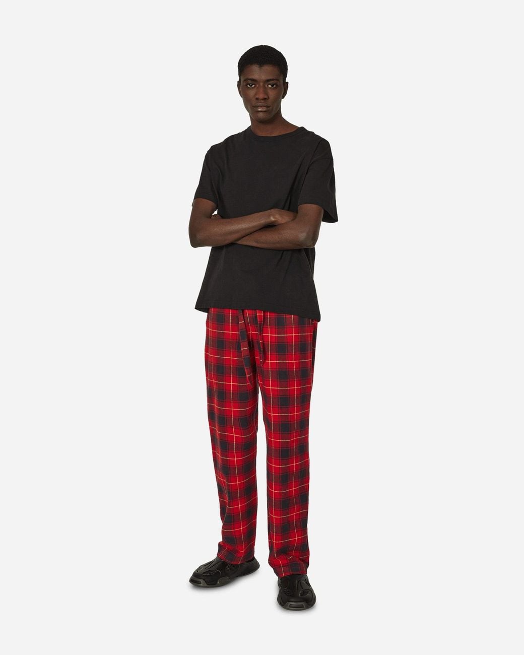 Tekla Red Flannel Plaid Pijamas Pants for men