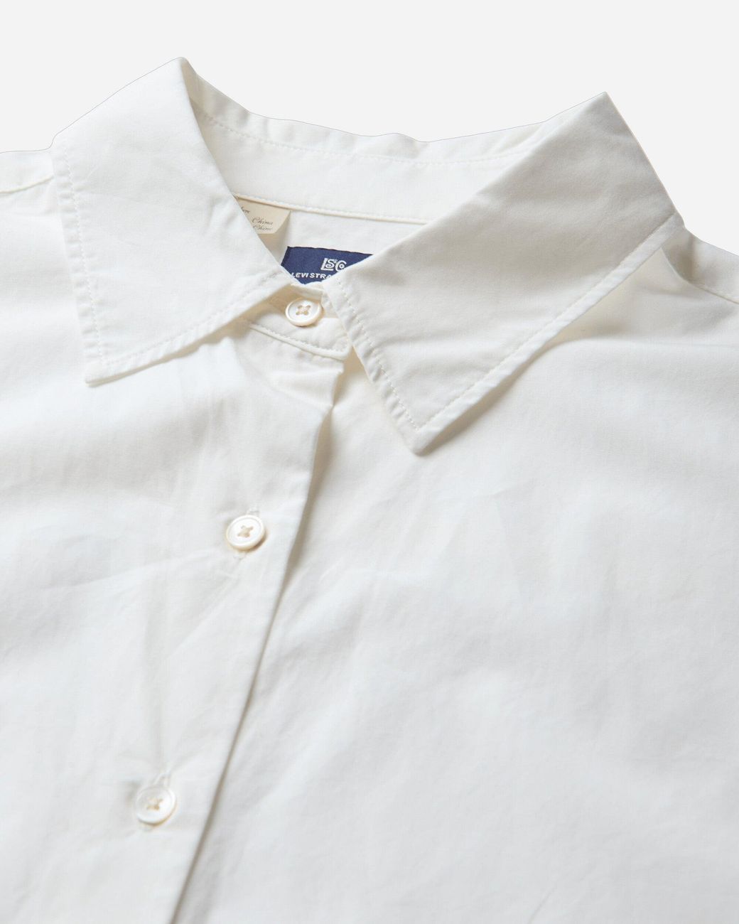Levi's White Women S Blue Tab Longsleeve Woven Shirt