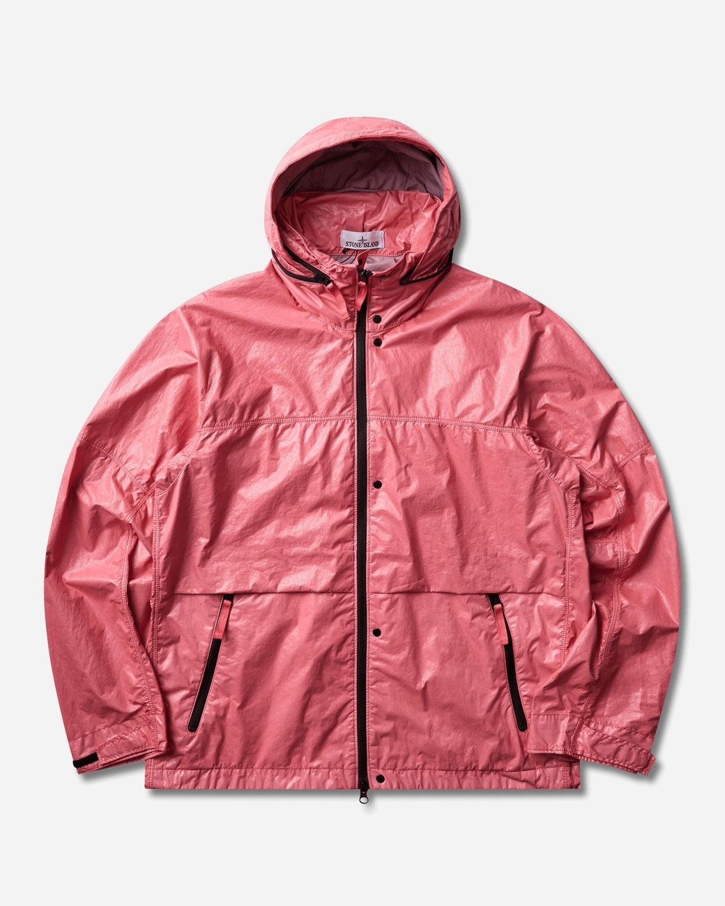 Stone Island Pink S Light Nylon 3L-Tc Jacket Geranium for men