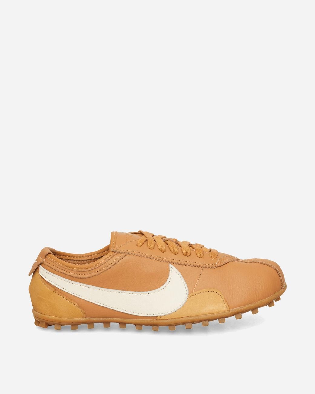 Nike Brown S Moon Shoe Og Leather Sneakers Flax