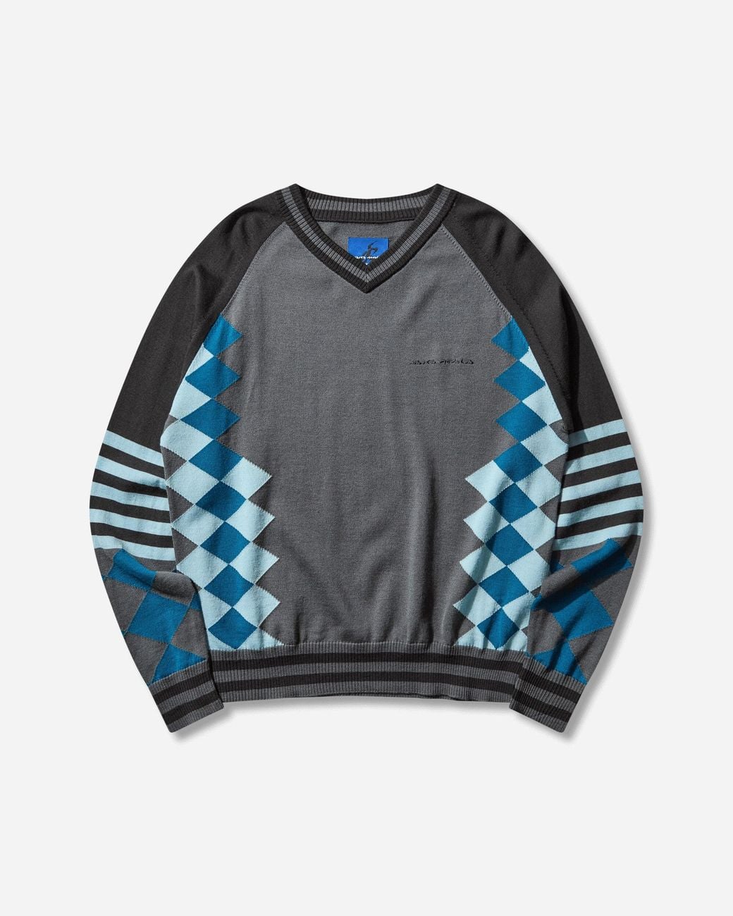 Asics Blue Novalis Laricoid Knit Jumper Anchor / Sky for men