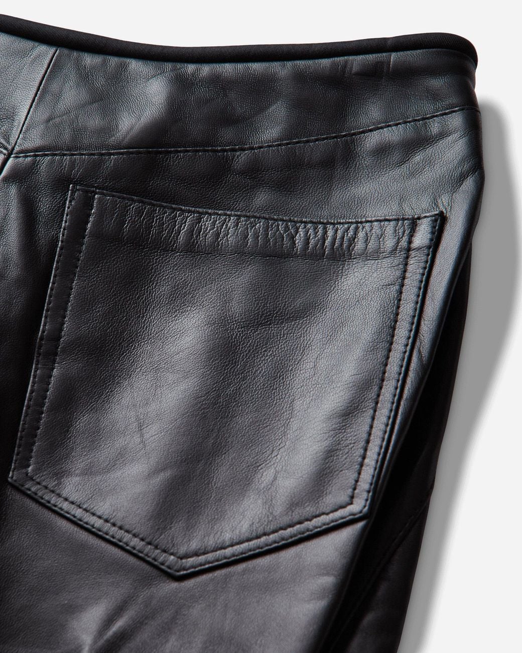 OTTOLINGER Gray S Leather Drape Pants