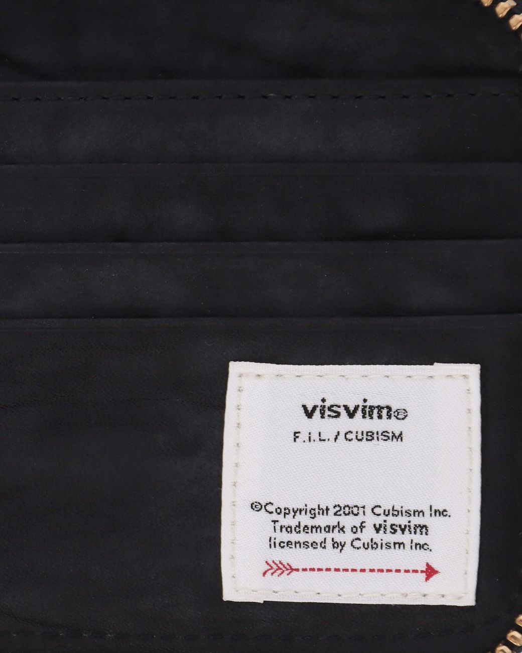 Visvim Black Leather Bi-Fold Wallet for men