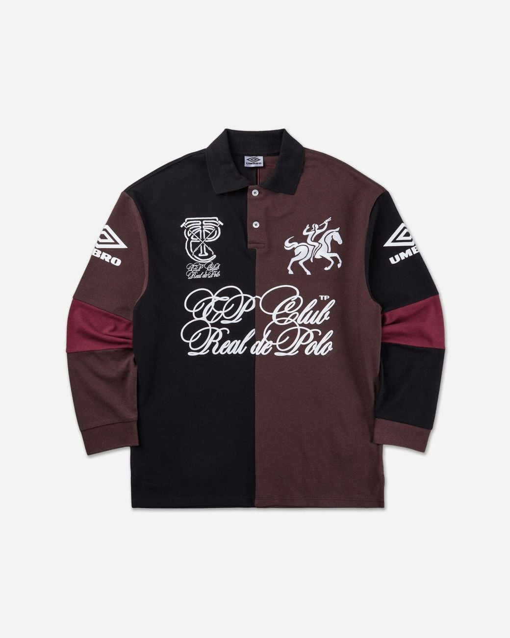 Umbro Red Tranceparty “Club Réal” Ls Polo for men