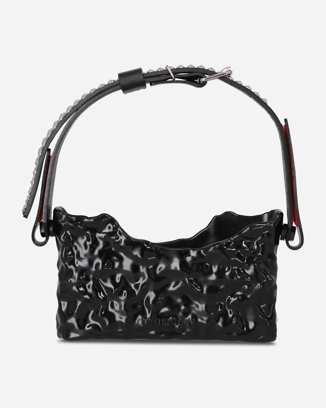 OTTOLINGER Black Studded Baguette Bag