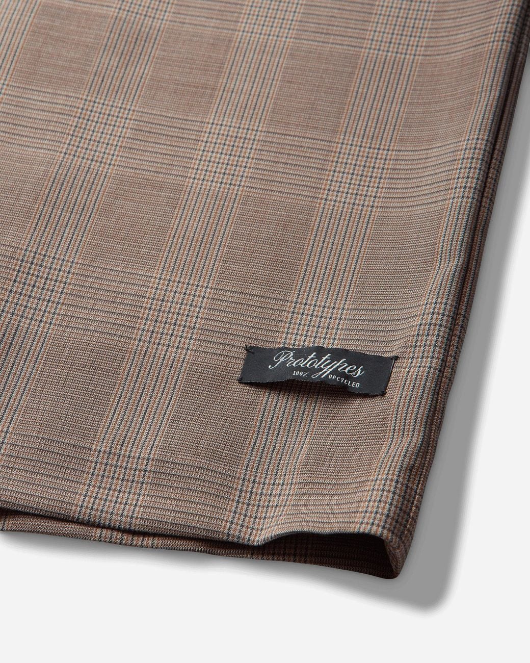 PROTOTYPES Brown S Cut-Up Checked Skirt
