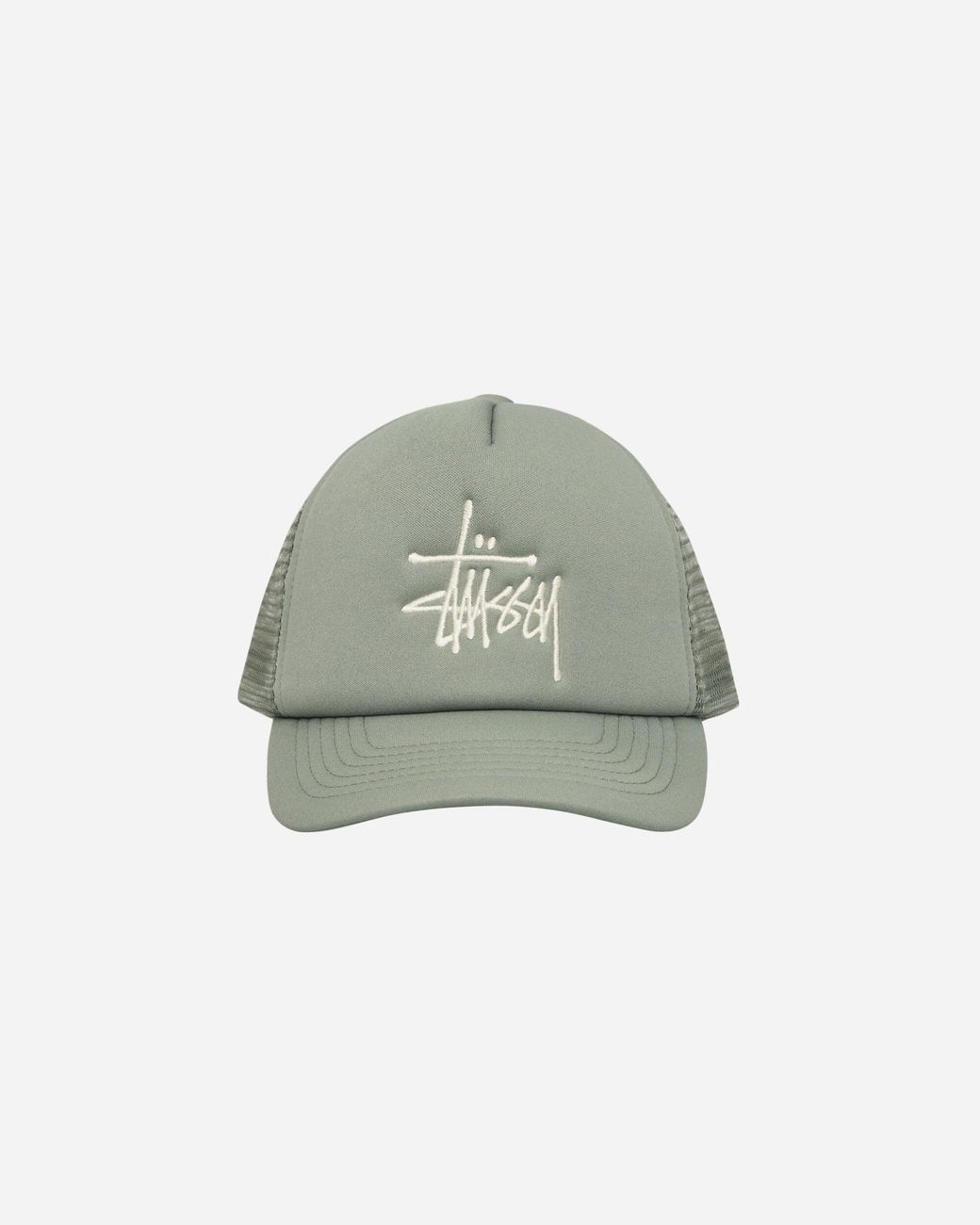 Stussy Big Basic Trucker Cap Light Olive in Green for Men