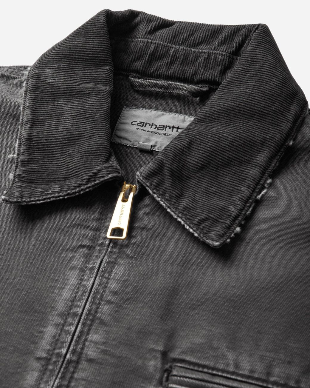 Carhartt Gray Og Detroit Jacket (Destroy Wash) for men