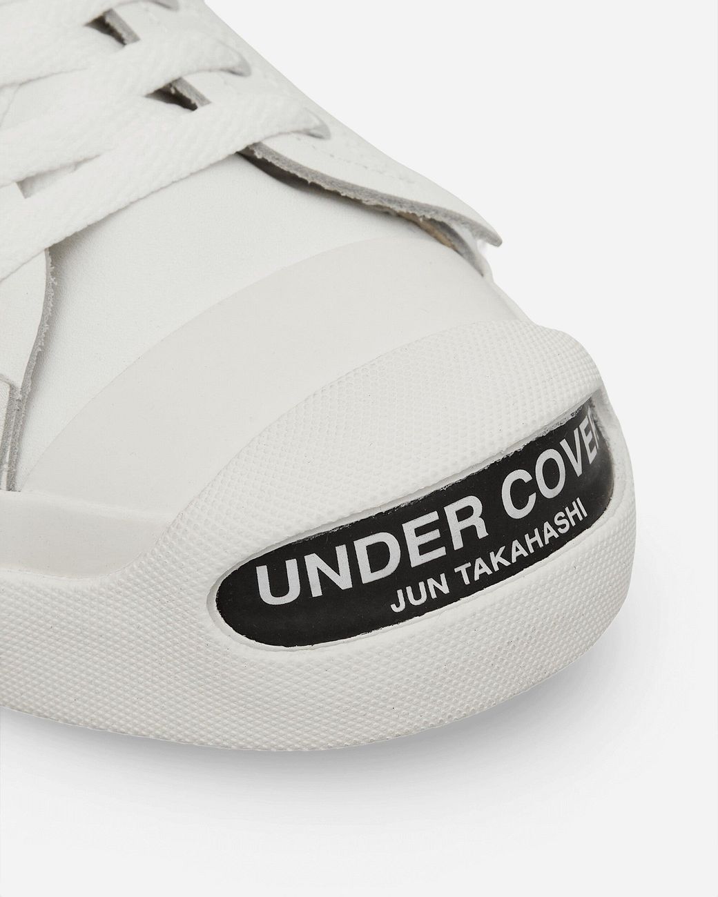 Undercover Natural S Toe Logo Leather Sneakers for men