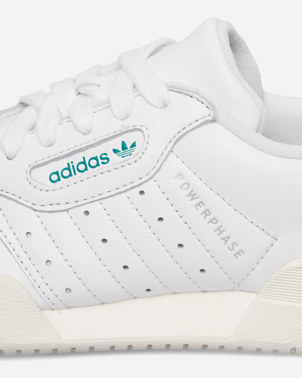 Adidas White Powerphase Sneakers Cloud / Power Green for men