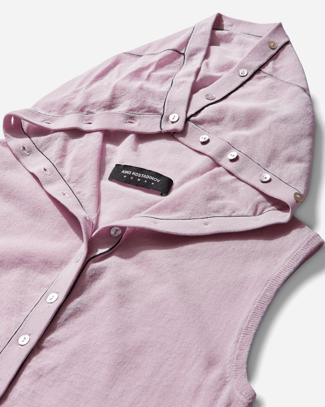 Kiko Kostadinov Pink S Kreiner Knit Rollneck Top Pale
