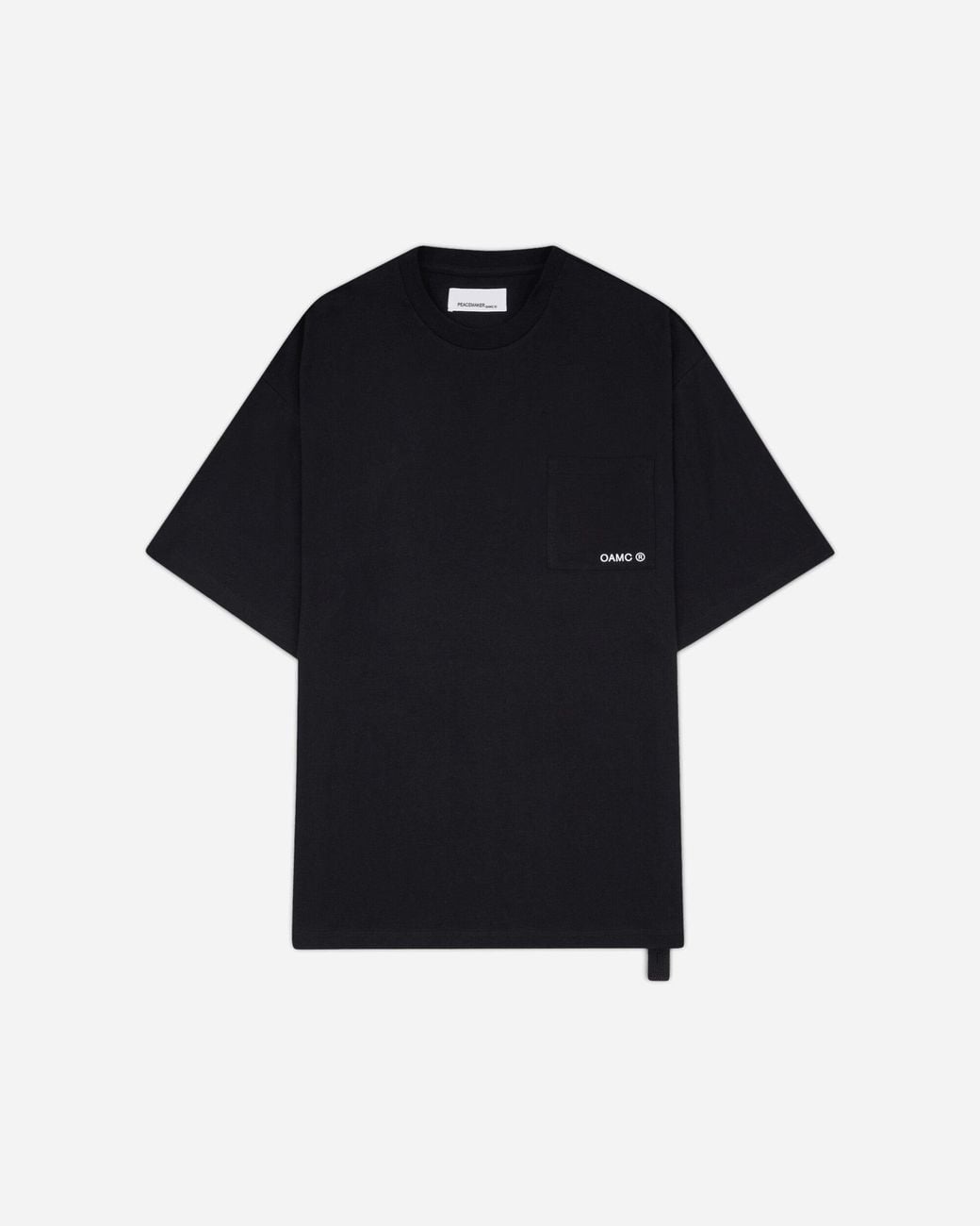 Oamc Peacemaker Black S Stencil Print Pocket T-Shirt for men