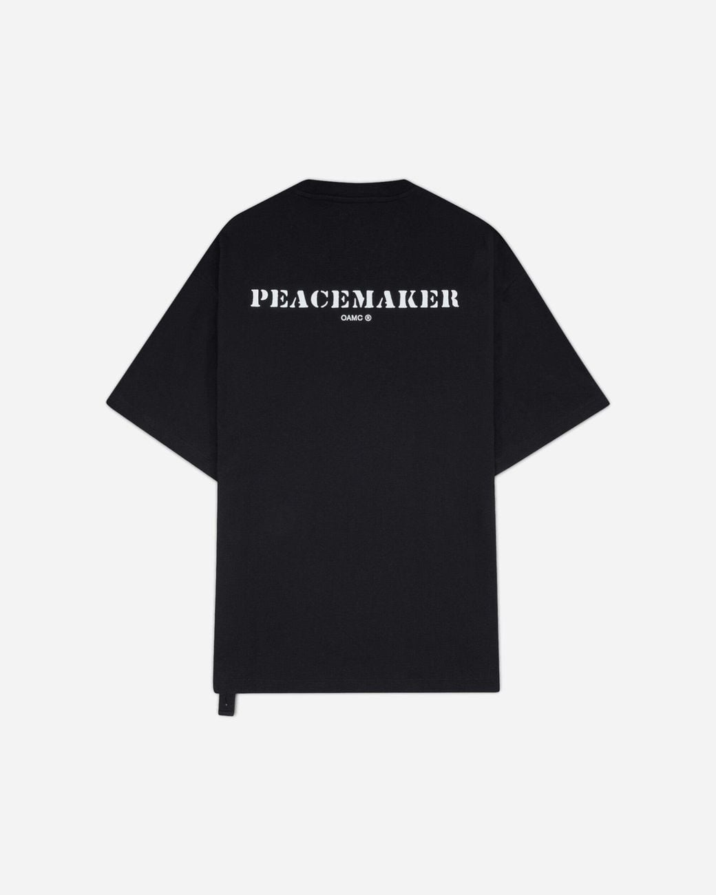 Oamc Peacemaker Black S Stencil Print Pocket T-Shirt for men