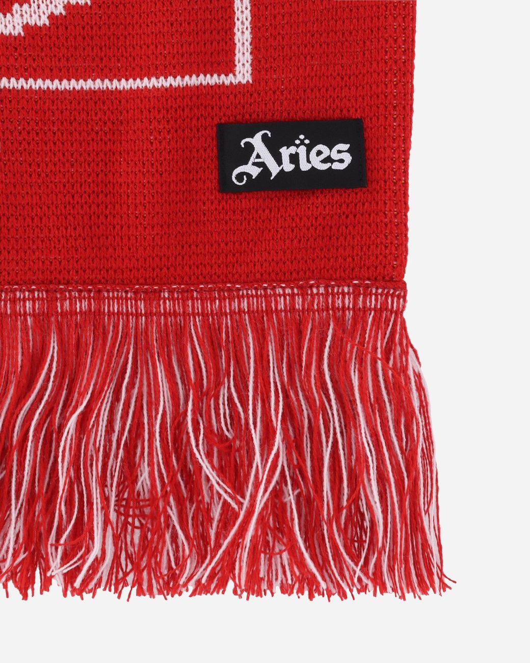 Aries Arsenal Column Logo Scarf in Red for Men | Lyst UK