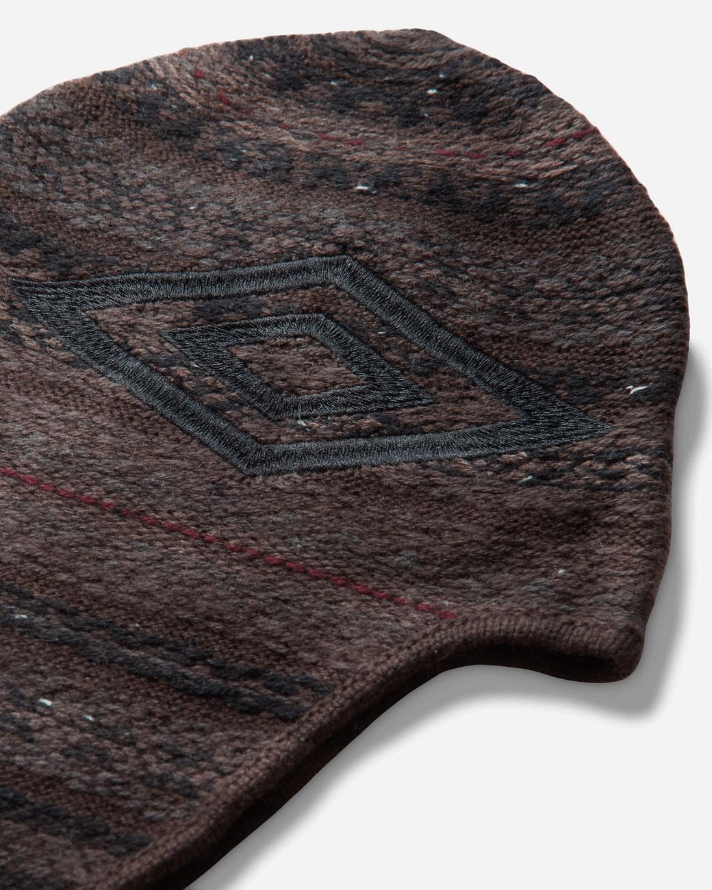 Umbro Black Fair Isle Beanie for men